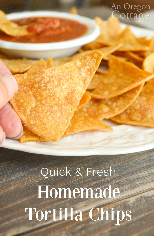 Easy 10 Minute Baked Tortilla Chips An Oregon Cottage