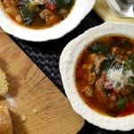 slow cooker sausage bean soup