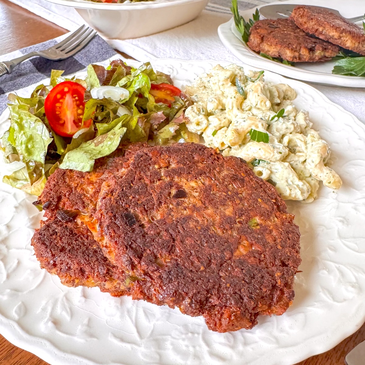 Salmon Patties Recipe with Flaxseed (Gluten Free, High Protein)