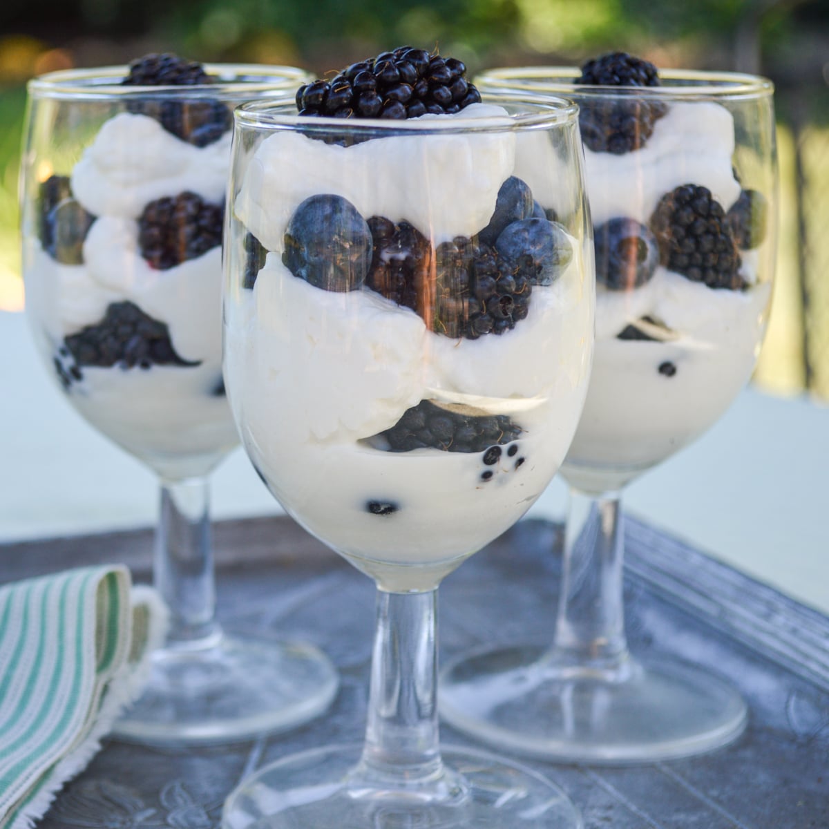 Berry Parfait Recipe with Honey Sweetened Cream