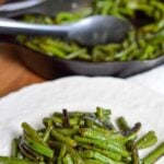 garlic green beans Pinterest pin