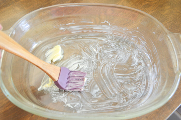 buttering pan