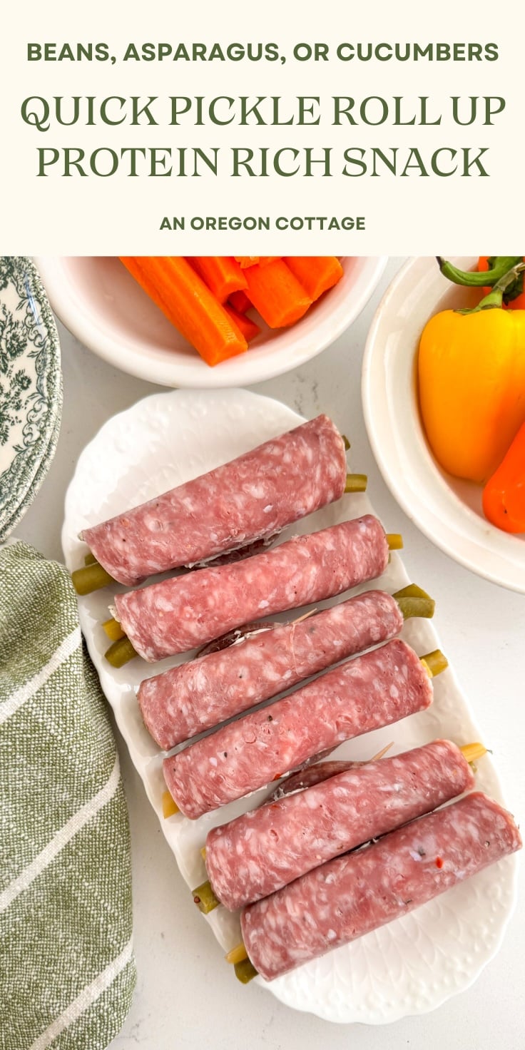 pickle roll up Pinterest pin