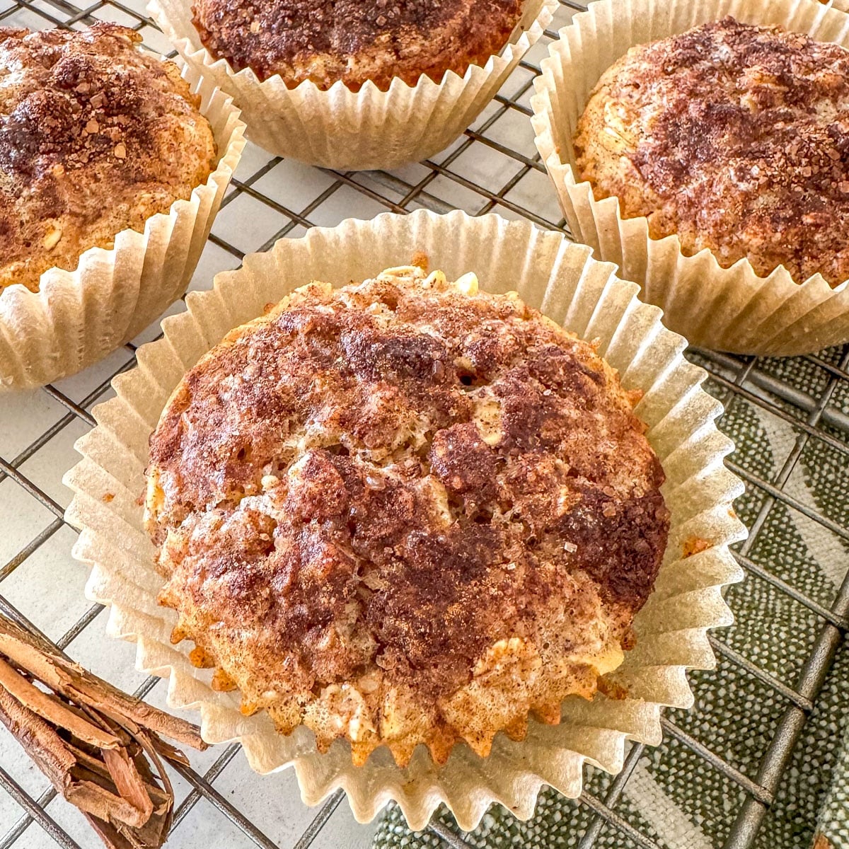 baked oatmeal in muffin cup