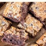 brownie 7-layer bars recipe Pinterest pin image