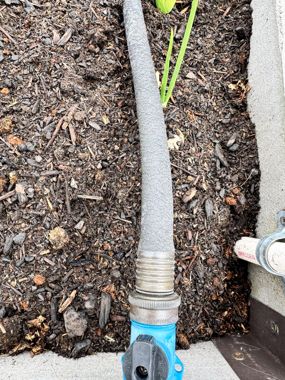 old rubber type soaker hose