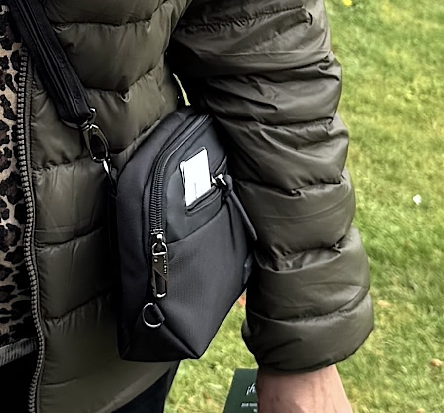 using travel cross body bag