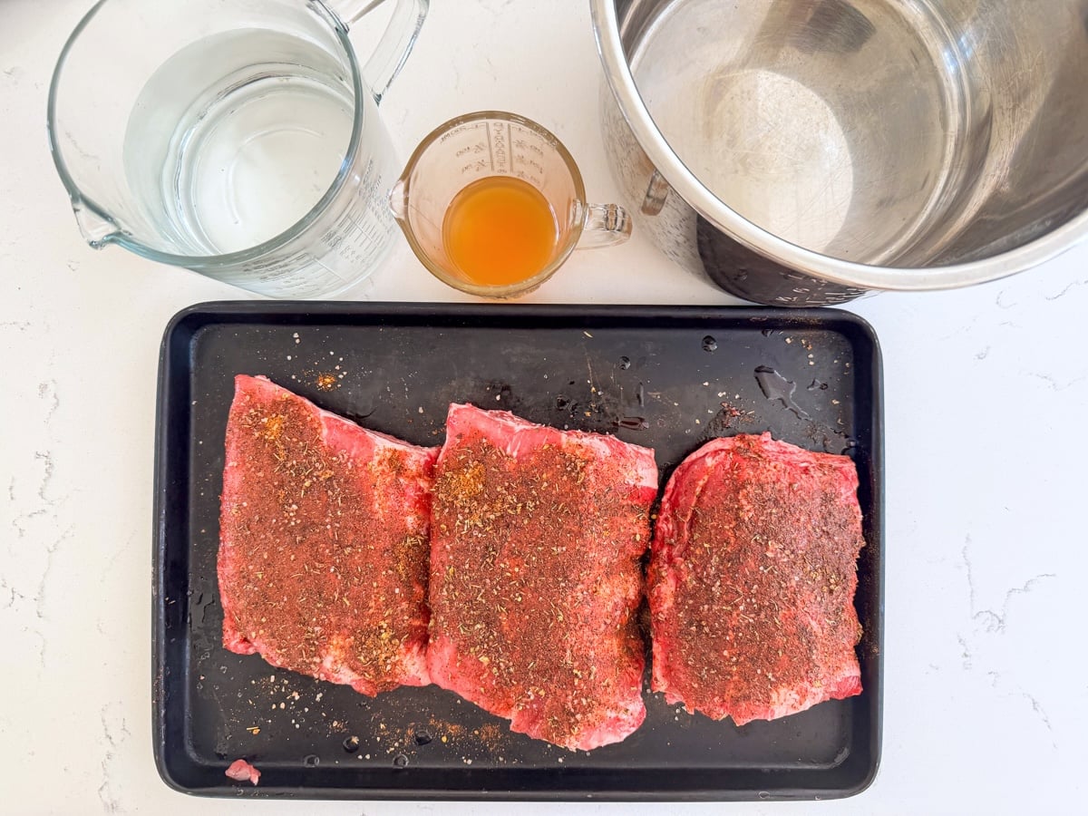 ingredients for cooking ribs