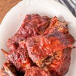 BBQ ribs Pinterest image