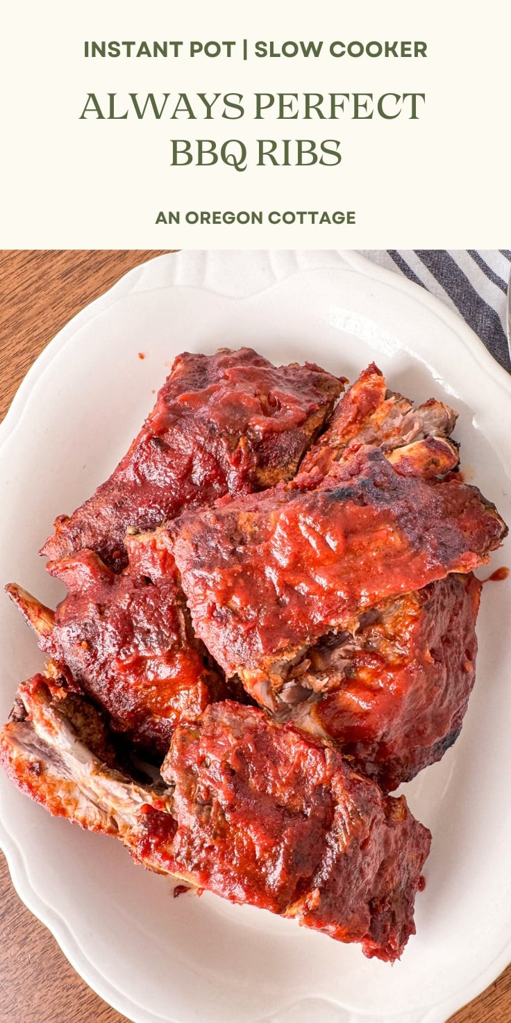 BBQ ribs Pinterest image