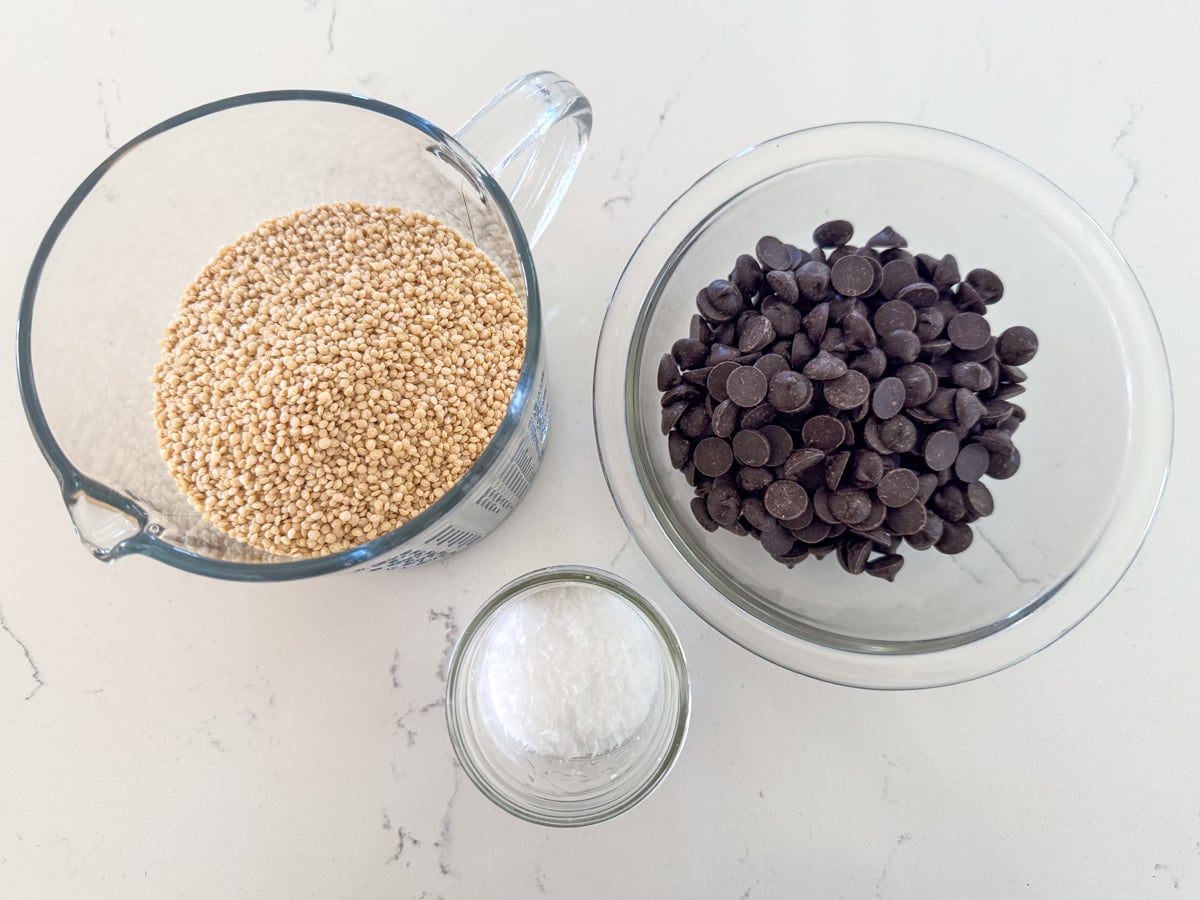 Chocolate Quinoa Crisps ingredients