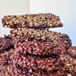 chocolate quinoa crisps Pinterest pin image