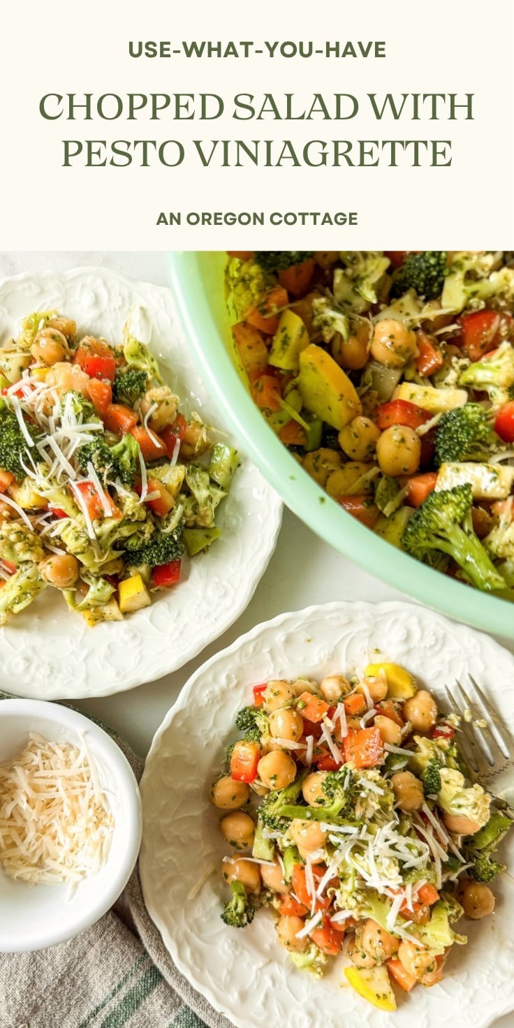 chopped salad Pinterest image
