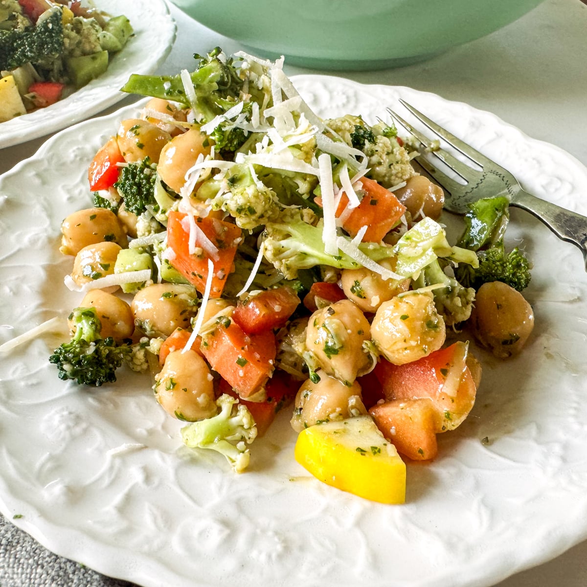 Chopped Salad with Pesto Vinaigrette